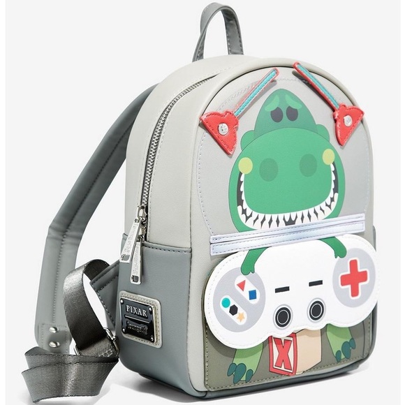 Loungefly Disney Pixar Toy Story Rex Video Game Controller Mini Backpack - Picture 4 of 5